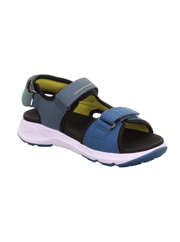 superfit Sandale CRISS CROSS in Blau/Gelb