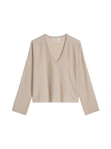 Marc O'Polo V-Neck-Pullover oversize in Linen Beige