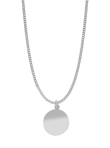 Adeliás Unisex Anhänger – Münze Gravuranhänger aus 925 Silber in silber