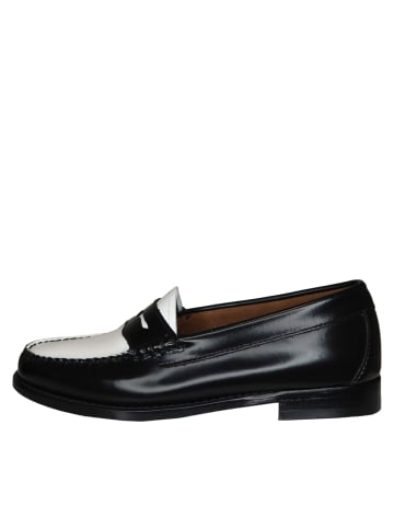 G.H. Bass & Co. Loafer Weejuns Penny in Black and White Leather