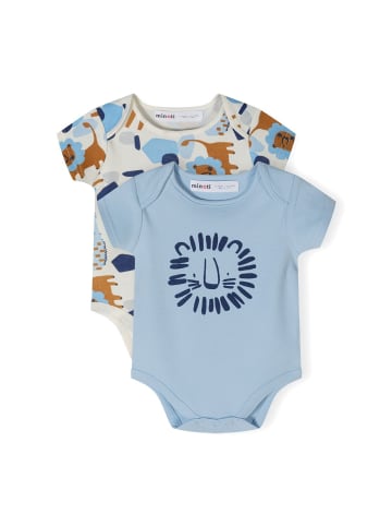Minoti 2er. Set: Kurzarmbody 24babypack18 in hellblau