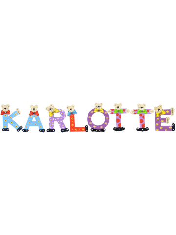 Playshoes Deko-Buchstaben "KARLOTTE" in bunt