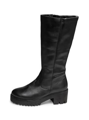 VITAFORM Echt Leder & vitaform Stretch Stiefel in schwarz