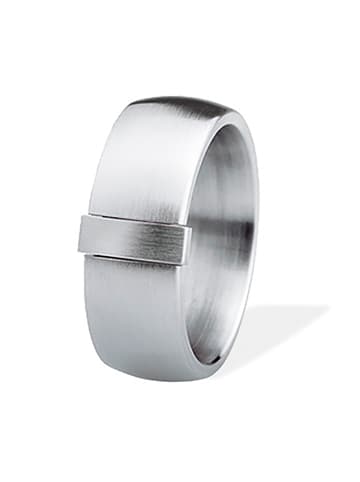 Xen Ring "mit Navette aus Edelstahl massiv" in Silber