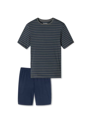 Schiesser Pyjama in Anthrazit