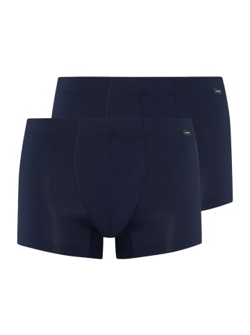 Hanro 2er-Pack Retro Boxershorts Cotton Essentials in Dunkelblau