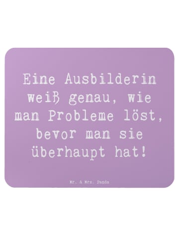 Mr. & Mrs. Panda Mauspad Spruch Ausbilderin Weisheit mit Spruch in Lavendeltraum