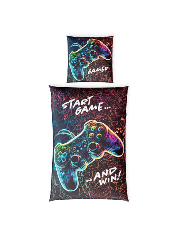 Cats Collection Baumwoll Bettwäsche Renforce  Kinderbettwäsche Glow in Gamer