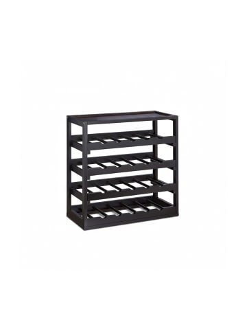 relaxdays Weinregal in Schwarz - (B)52 x (H)52 x (T)25 cm