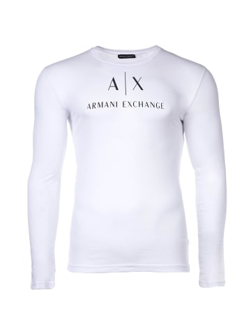Armani Exchange Longsleeve 1er Pack in Weiß