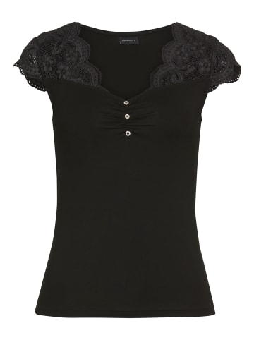 Laura Scott Spitzenshirt in schwarz