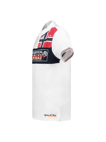 Geographical Norway Herren Regular Fit Kurzarmshirt in White