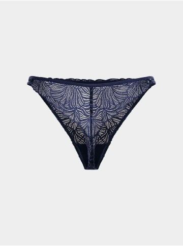 Erlich Textil  Spitzen String FLUID LACE STRING in mitternachtblau