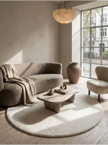 KADIMA DESIGN Teppich Kurzflor Waschbar Einfarbig NECKAR Strapazierfähig OEKO-TEX in Creme
