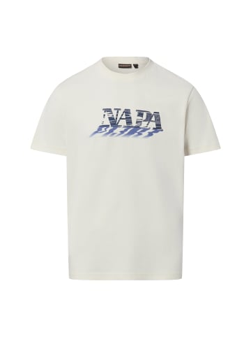 Napapijri T-Shirt Lodestar in ecru blau