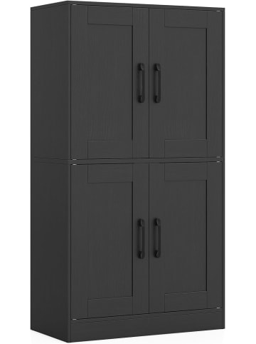 COSTWAY Küchenschrank 60 x 30 x 110 cm in Schwarz