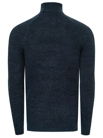 Rusty Neal Slim Fit Feinstrick Business Rollkragen-Pullover in Hell Petrol