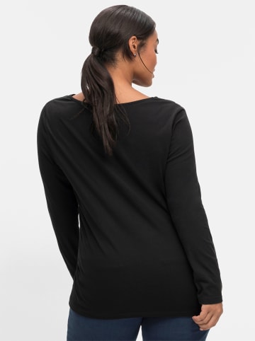 sheego by Joe Browns Langarmshirt in schwarz