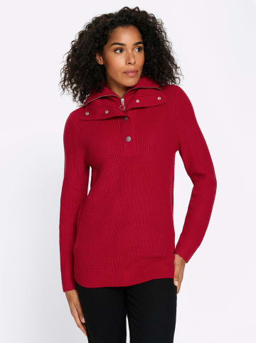 Sieh an! Troyer-Pullover in rot