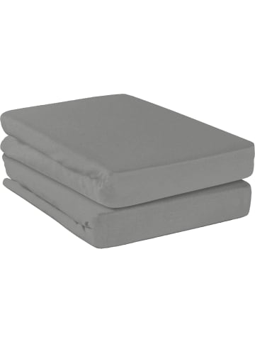 Erwin Müller Spannbettlaken 2er-Pack Deggendorf in silber