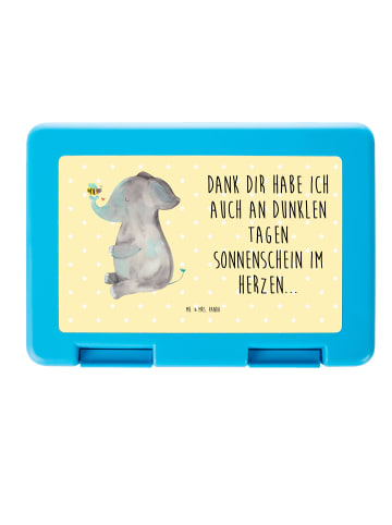 Mr. & Mrs. Panda Bentobox Elefant Biene mit Spruch in Gelb Pastell