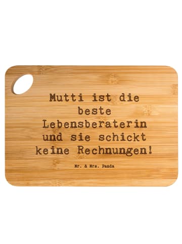 Frühstücksbrett Spruch Mama Ratschläge mit Spruch in Braun