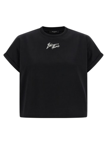 balmain Schwarz Baumwolle T-Shirt