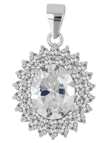 Adeliás Damen Anhänger aus 925 Silber mit Zirkonia in silber