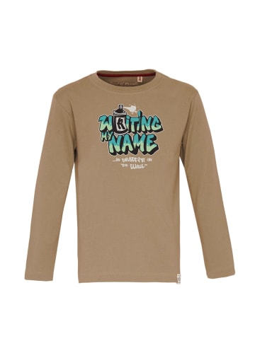 Band of Rascals Longsleeve " Writing " in caramel