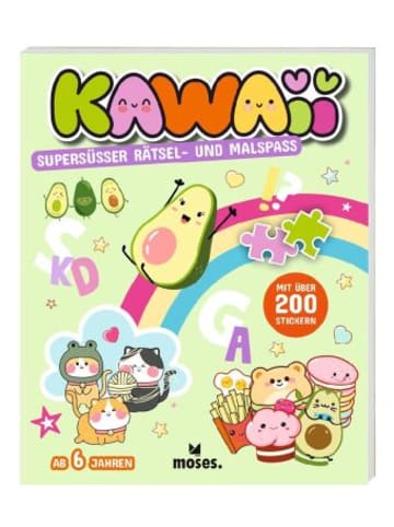 moses. Buch - KAWAII Supersüßer Rätsel- und Malspaß