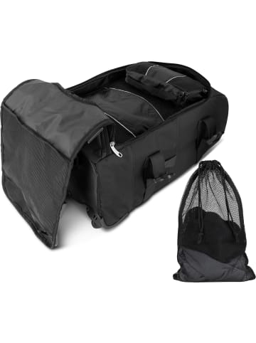 normani Reisetasche mit 5 passenden Kleidertaschen Melano in Schwarz