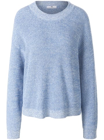 PETER HAHN Strickpullover Cotton in blau