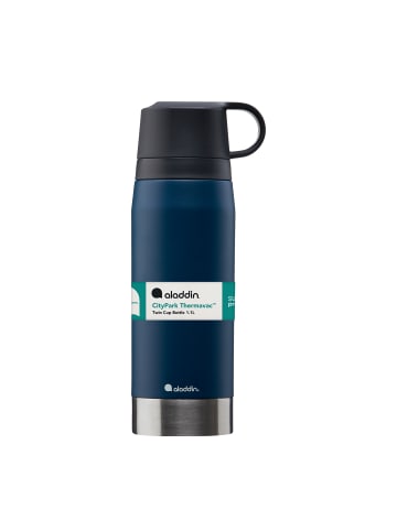 aladdin CityPark Thermoflasche, 1,1L, Navy-Blau