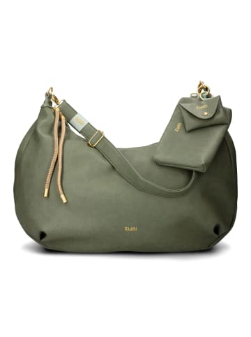 Zwei Lola Schultertasche 47 cm in eucalyptus