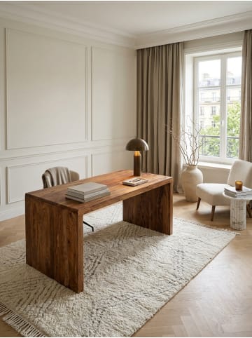 KADIMA DESIGN Schreibtisch BOHA Massiv-Holz Computertisch 160 cm breit in Massivholz