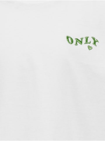 KIDS ONLY T-Shirt KOGMAIKEN LIFE CROP S/S ONLY in bright white