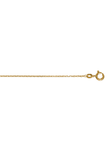 ONE ELEMENT  Halskette Rundankerkette aus 333 Gelbgold  Ø 1,30 mm in gold