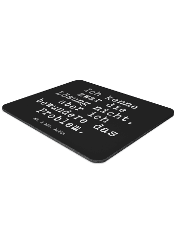 Mr. & Mrs. Panda Mousepad Ich kenne zwar die... mit Spruch in Schwarz