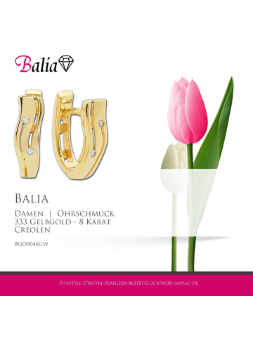 BALIA Gold 333 Damen Creolen Line Ohrringschmuck ca. 1,4cm