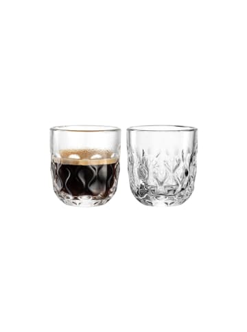 LEONARDO 2er Set Espressogläser (2) Gocce in 60 ml in transparent