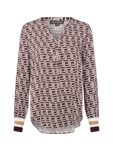 Franco Callegari Bluse in bordeaux weiß - 0009