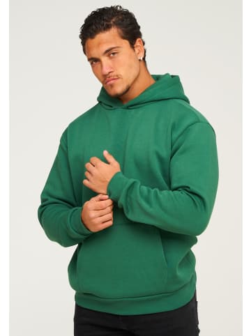 behype Kapuzenpullover - BHHOBART Basic Oversize Einfarbig in Green College