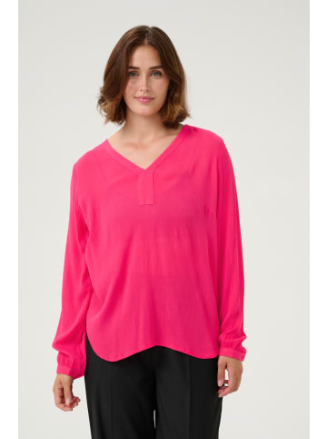 Kaffe Bluse langarm Amber Regular fit in Raspberry