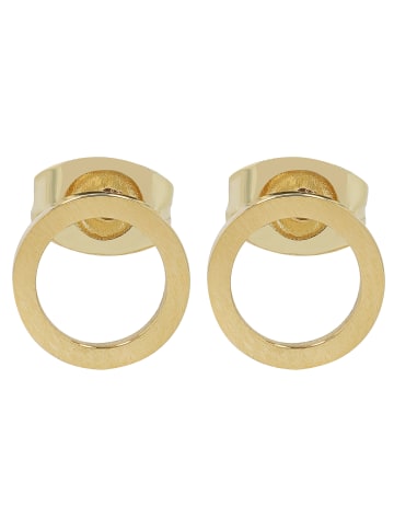 Adeliás Damen Ohrringe – Ohrstecker aus Edelstahl in gold