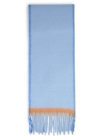 Marie Lund Schal in hellblau orange - 0052