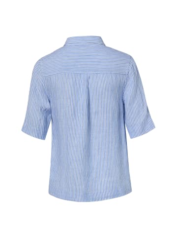 Franco Callegari Leinenbluse in blau weiß - 0077
