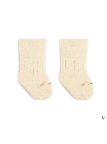 MUNADUNA 5er-Set 'Kleine Ohren' Winter Baby Socken mit Weitbund