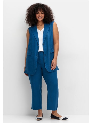 sheego Gerade 7/8-Hose in blaubeere