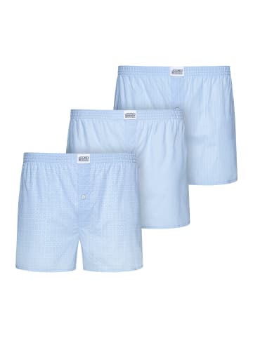 Jockey Boxershorts Woven 3 Stück in Hellblau