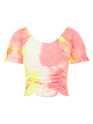 myMo Damen T-Shirt in Orange Mehrfarbig